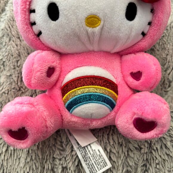Care Bears Unlock The Magic 8" Hello Kitty & Friends Cheer Care Bear Plush #R - Picture 4 of 5